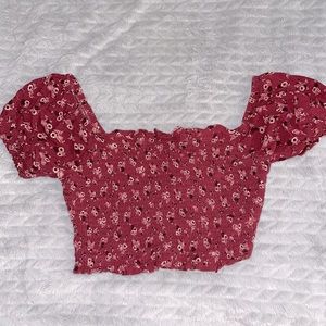 Floral off the shoulder top